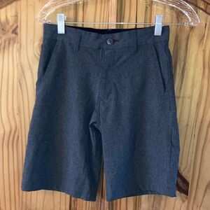 Boys Ron Jon Surf Shop gray flat front chino shorts size 24